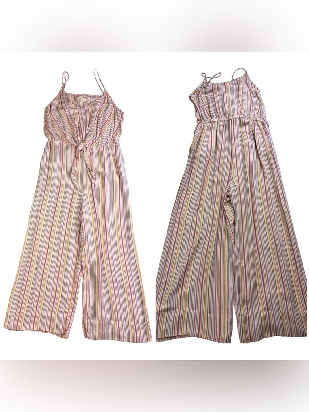 Lou & Grey for Loft Multicolor Striped Wide-Leg Jumpsuit